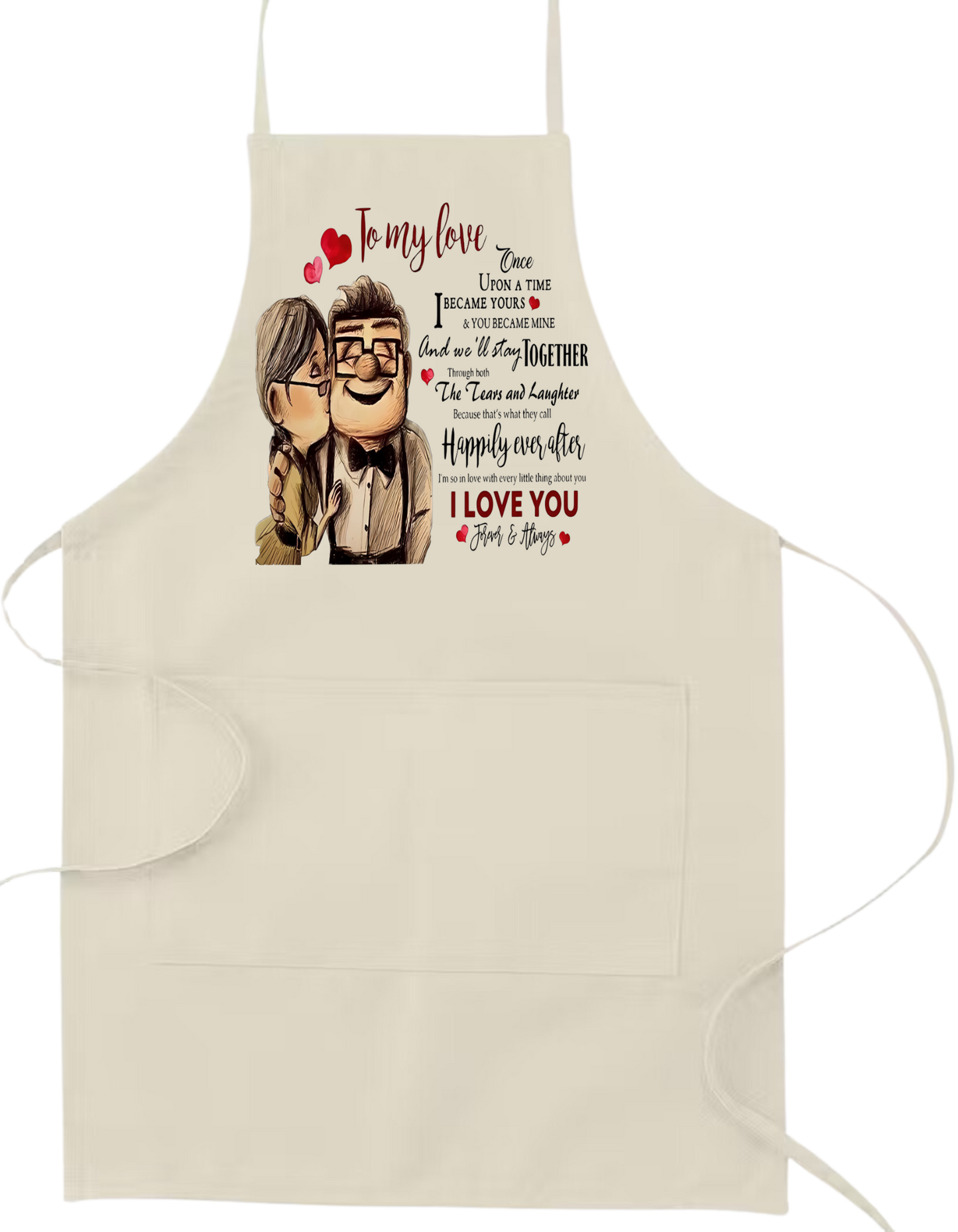 Carl and Ellie To My Love Apron