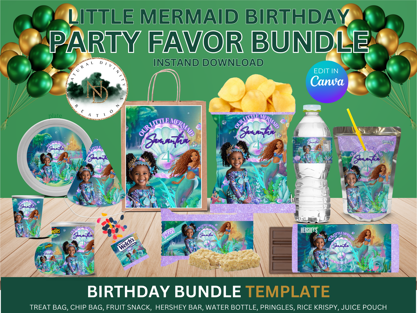 Little Marmaid Party Favor