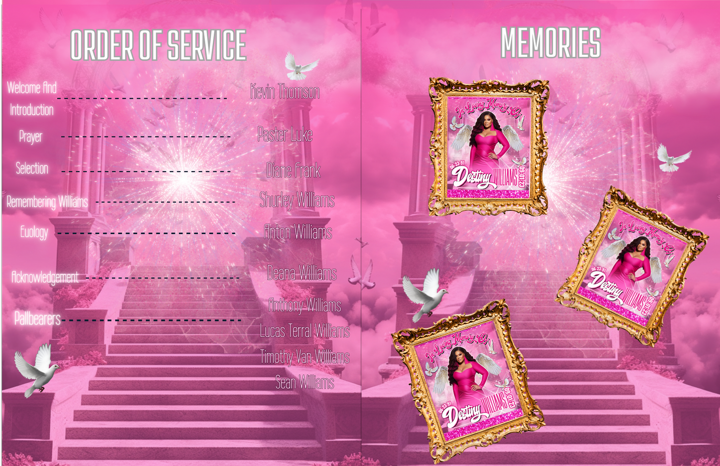 Single Editable Obituary