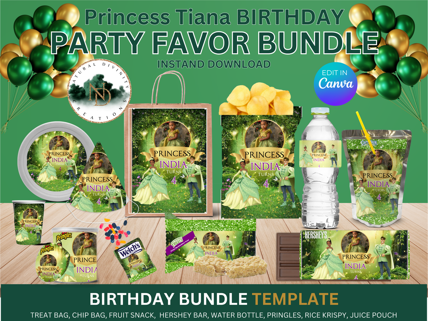 Princess Tiana & the Frog Party Favor