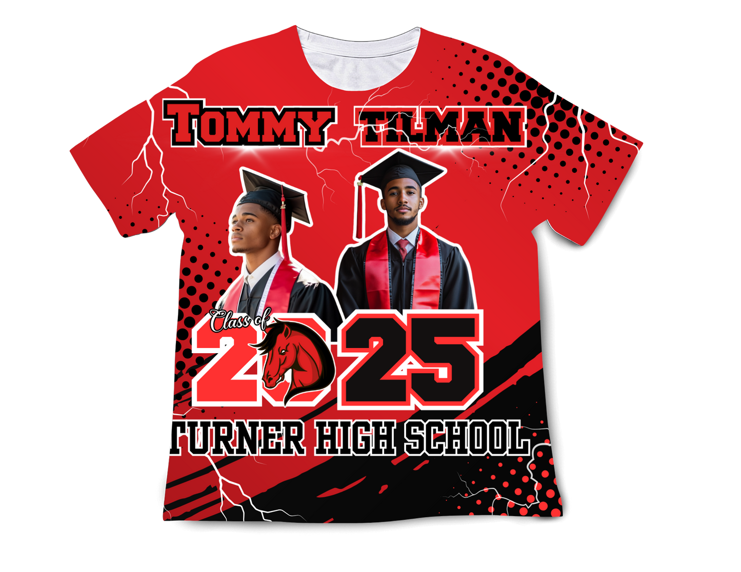 Pre-Designed 3D Graduation Shirt β Class of 2025