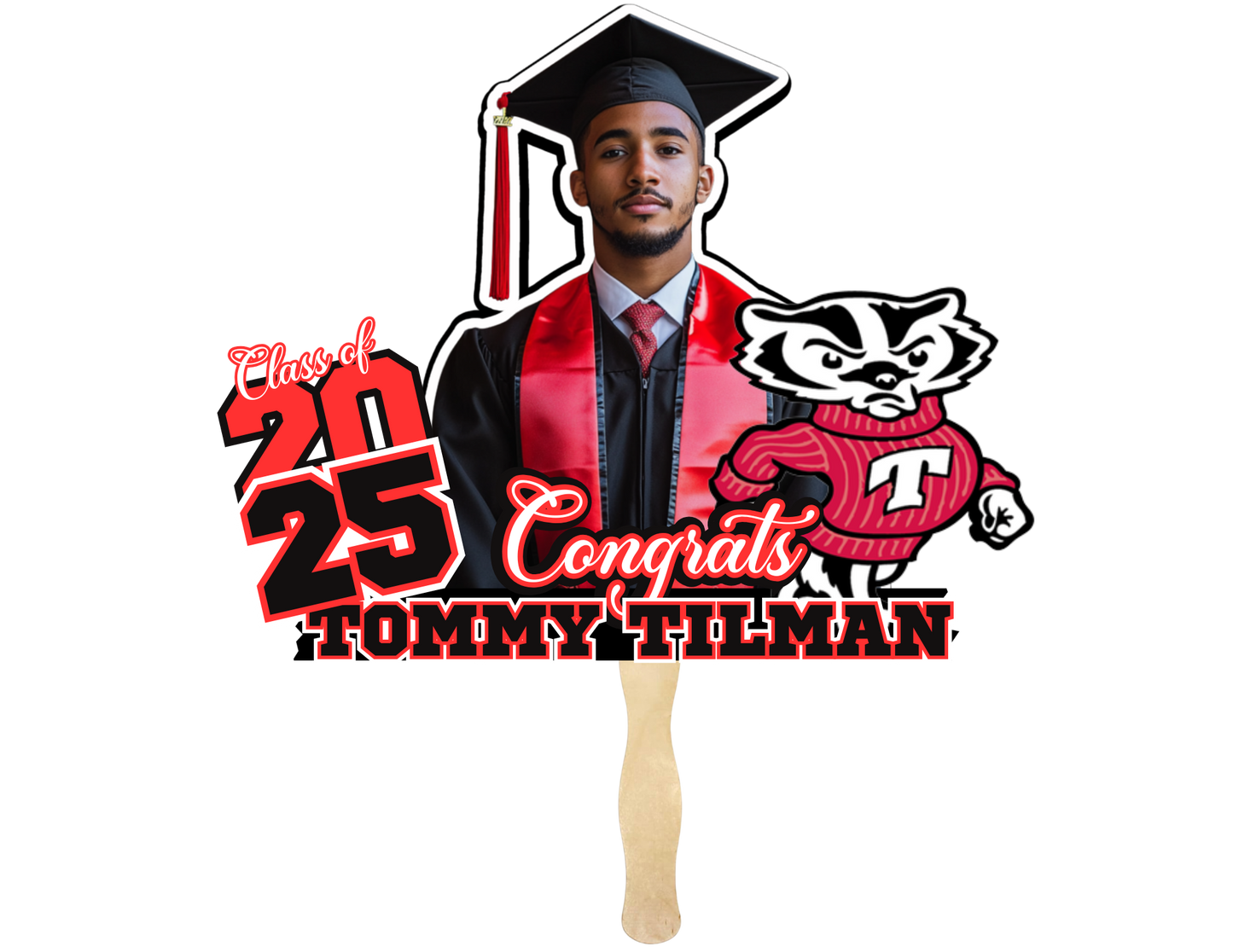 Custom Graduation Fans