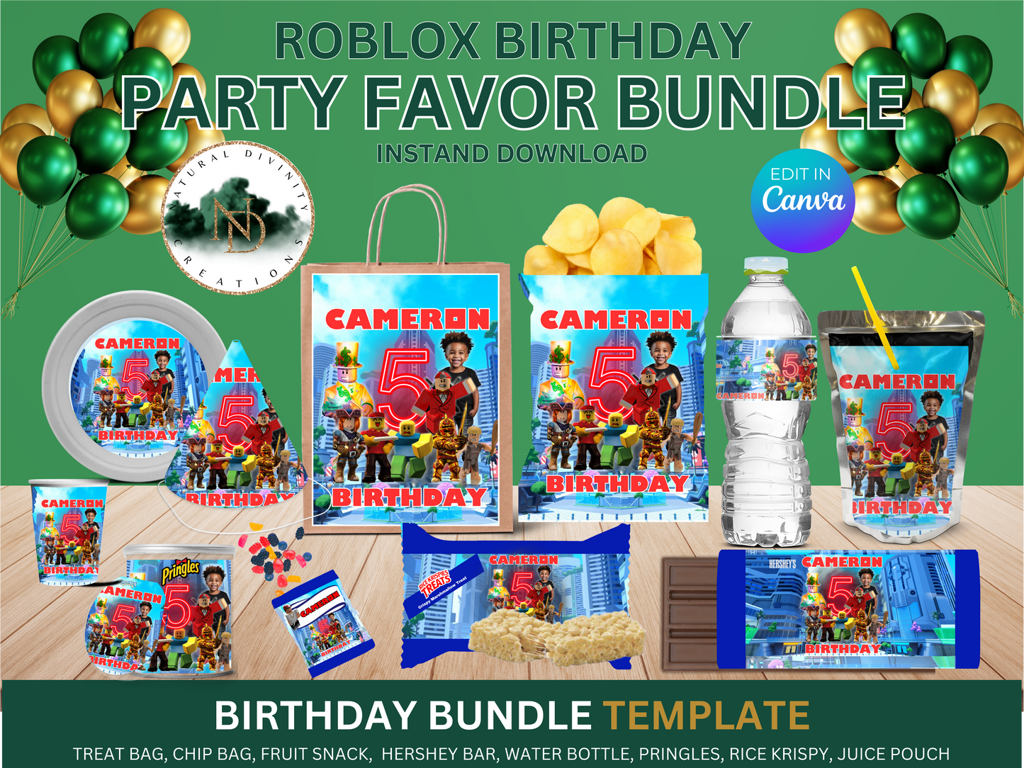 Roblox Prty Favor Bundle