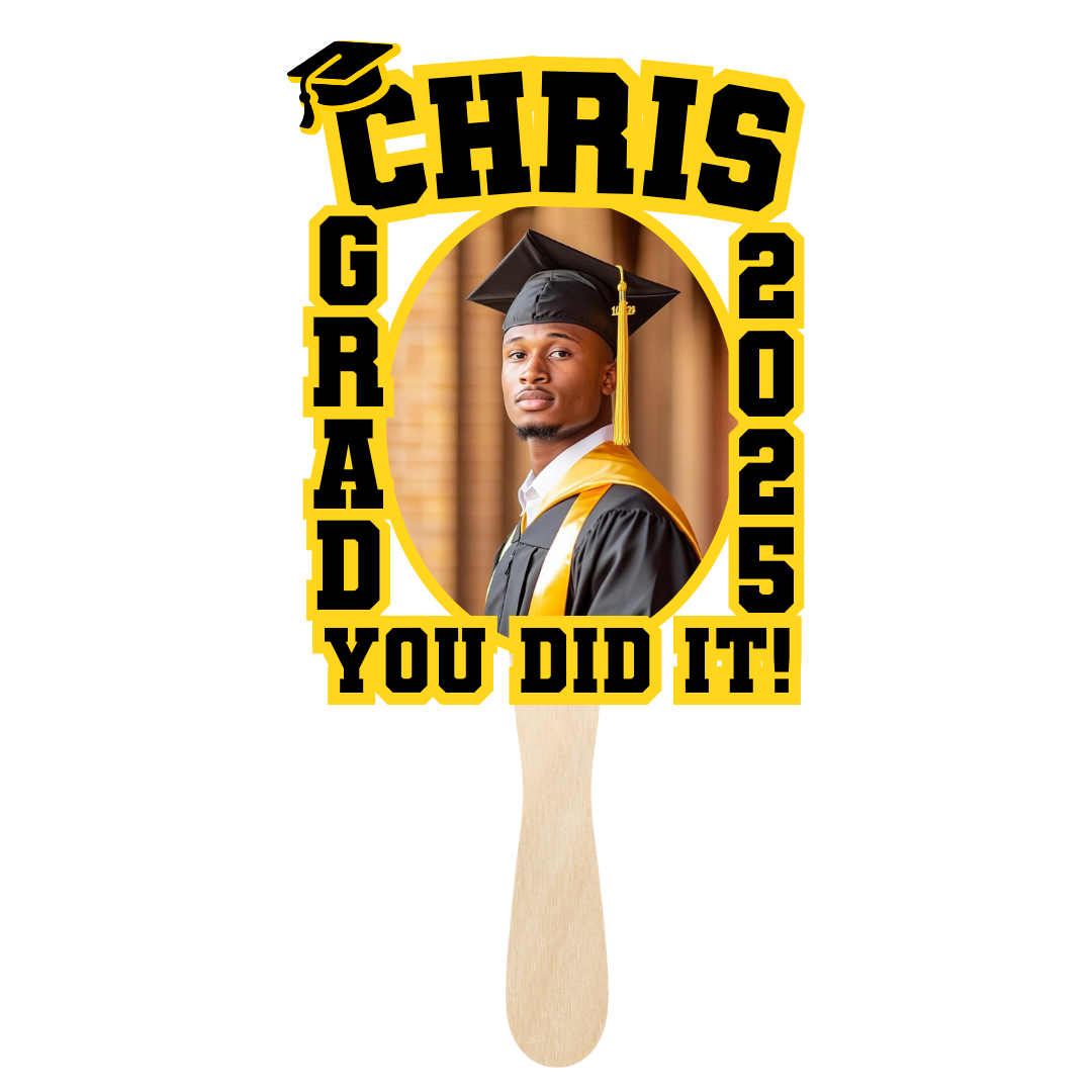 Custom Graduation Fans