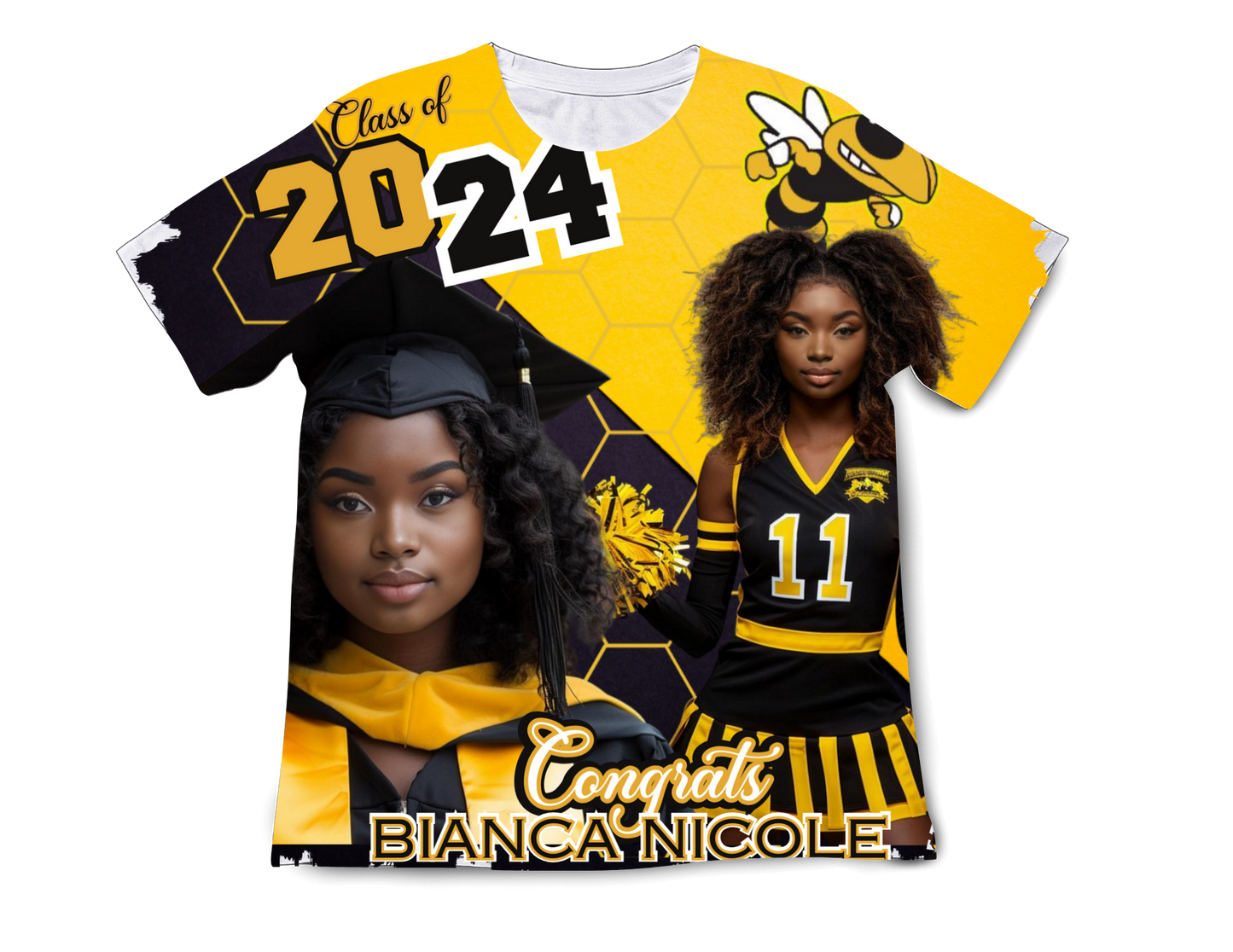 Pre-Designed 3D Graduation Shirt β Class of 2025