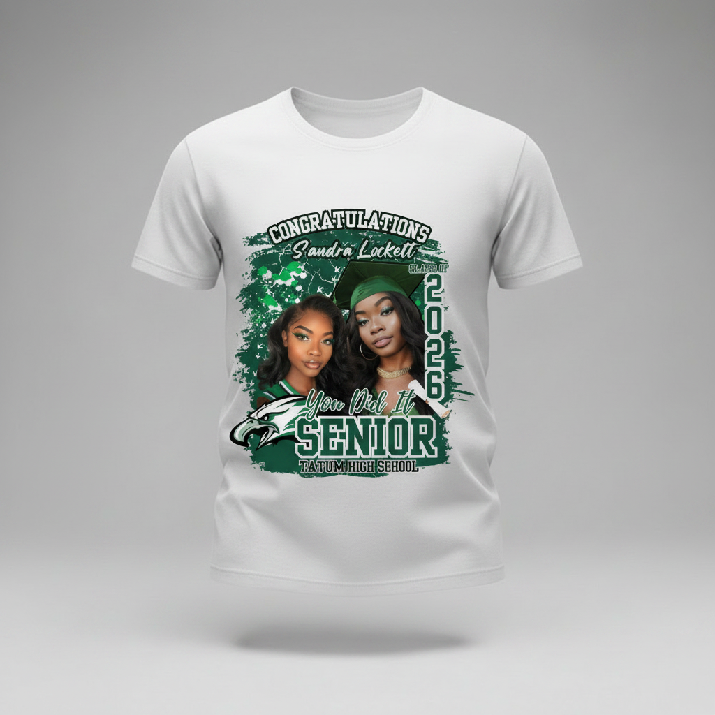 Green Edge Graduation Shirt