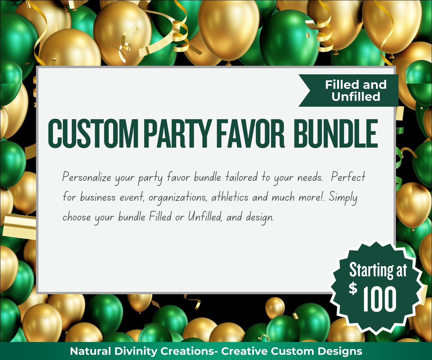 Party Favor Bundle — Pre-Designed Coordinated Set