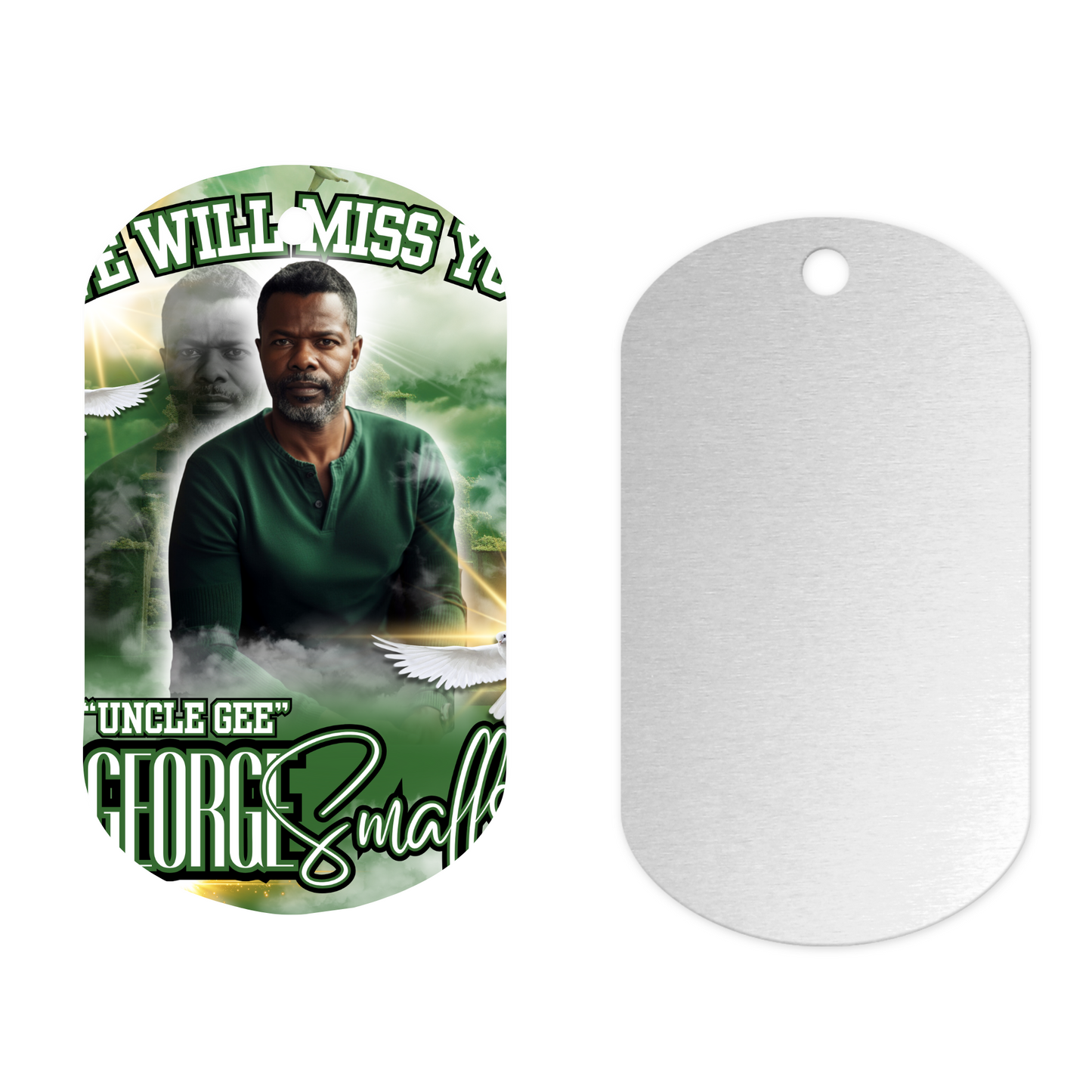 Single Editable Memorial Design (Green)