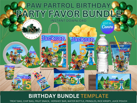 Paw Patrol Party Favor