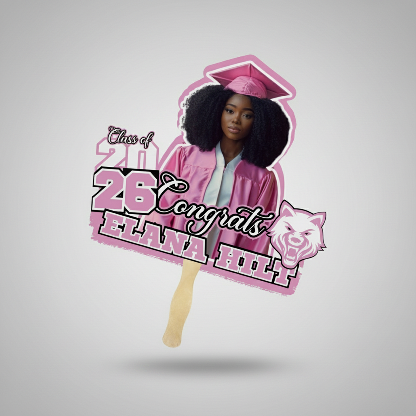 Custom Graduation Fan