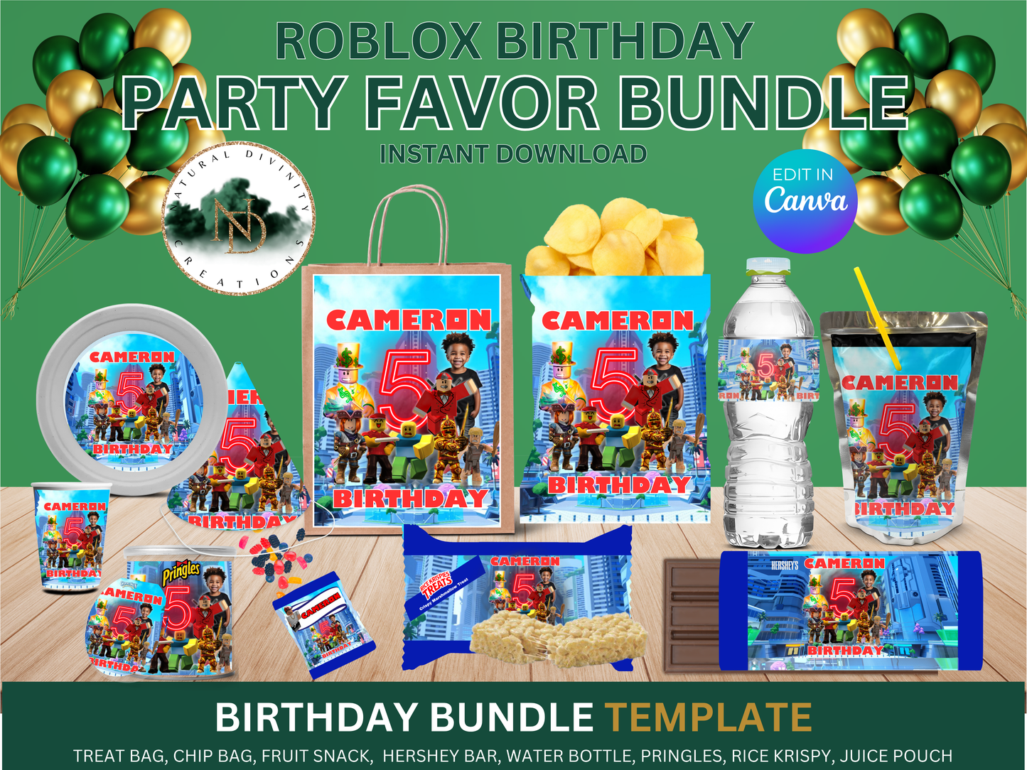 Roblox Party Favor Bundle