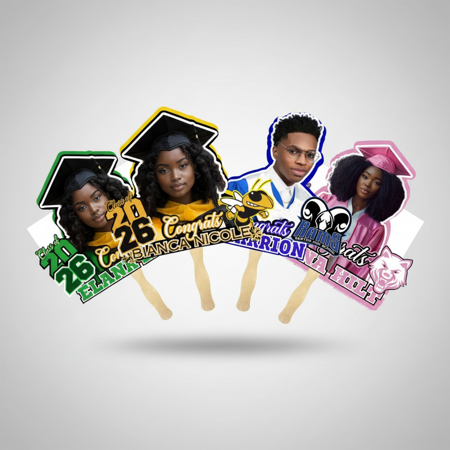 Custom Graduation Fan