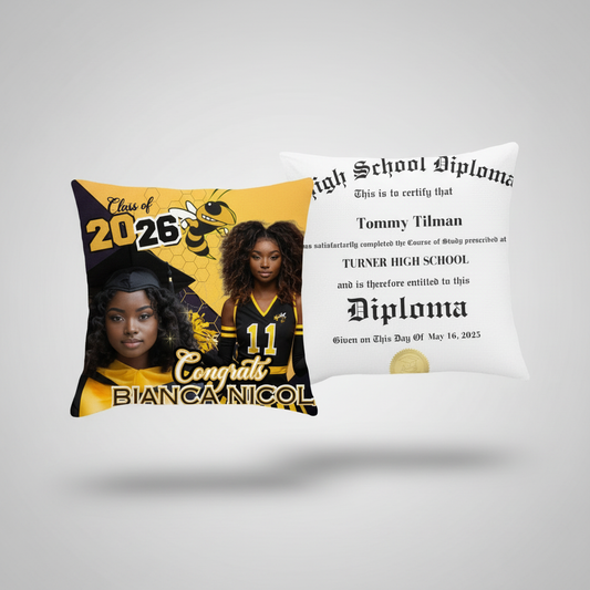 Graduation Pillow — Pre-Designed