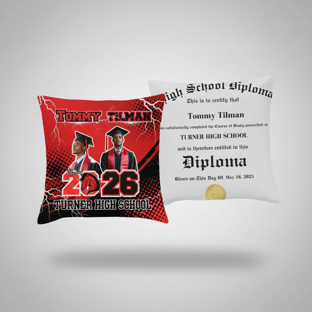 Graduation Pillow — Pre-Designed