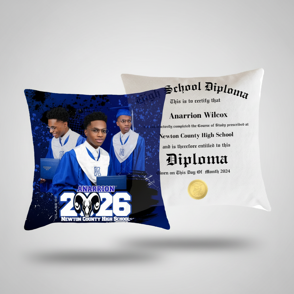 Graduation Pillow — Pre-Designed