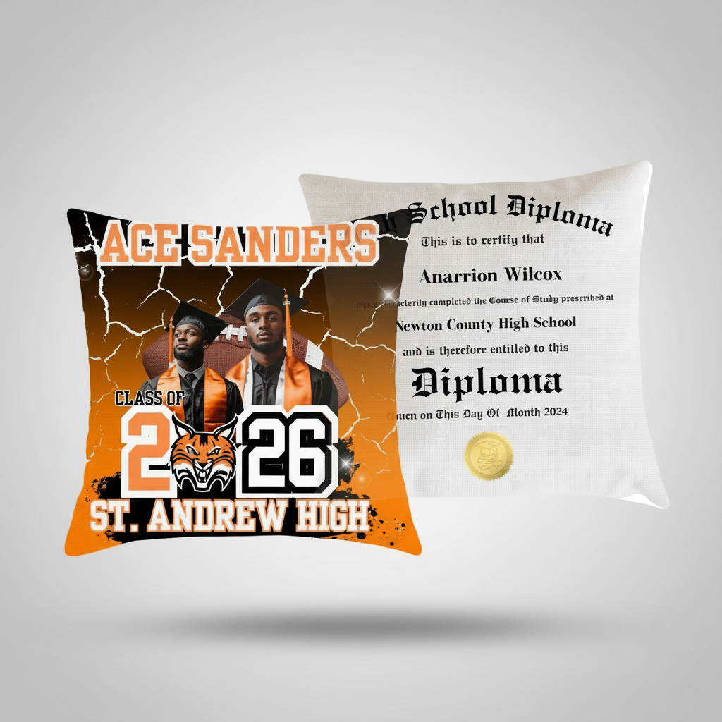Graduation Pillow — Pre-Designed