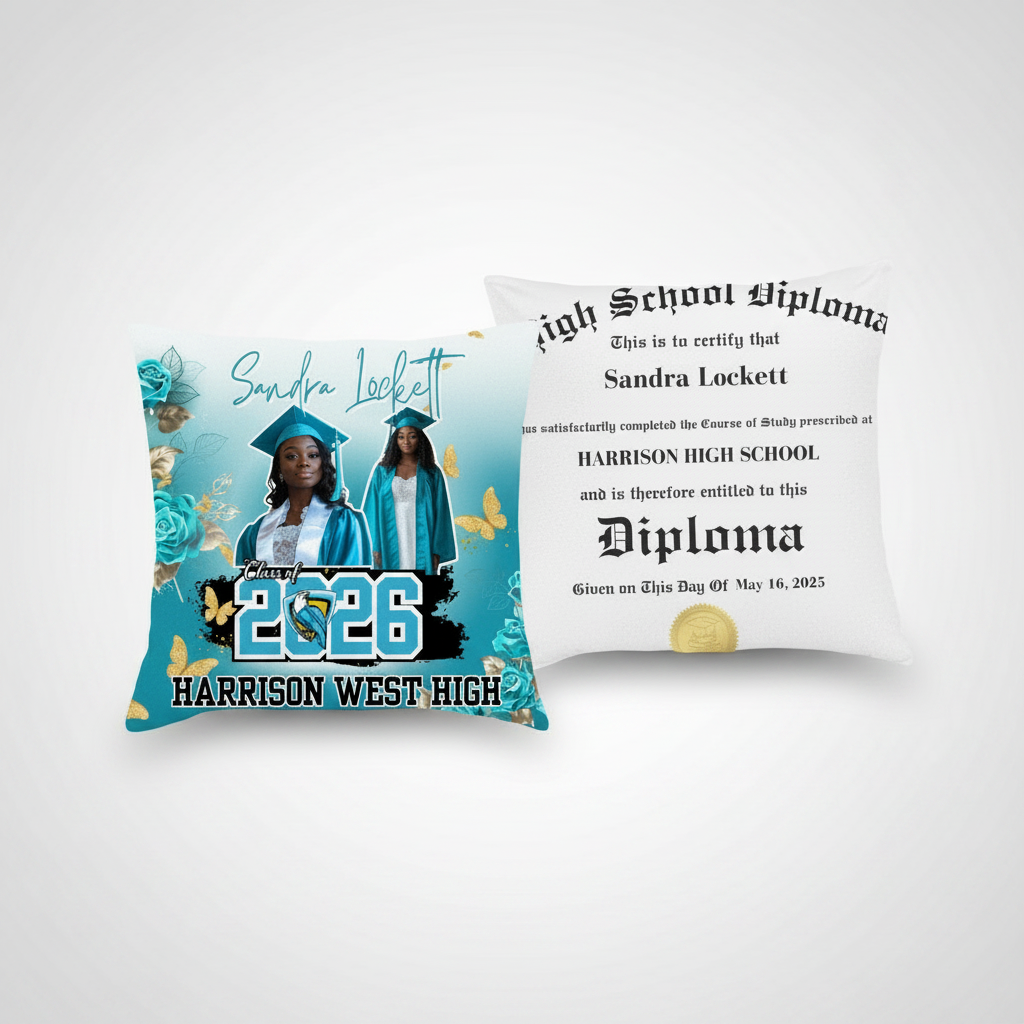 Graduation Pillow — Pre-Designed