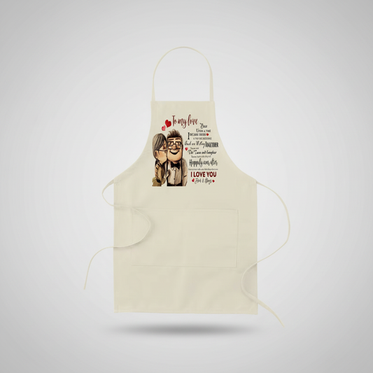 Carl and Ellie To My Love Apron
