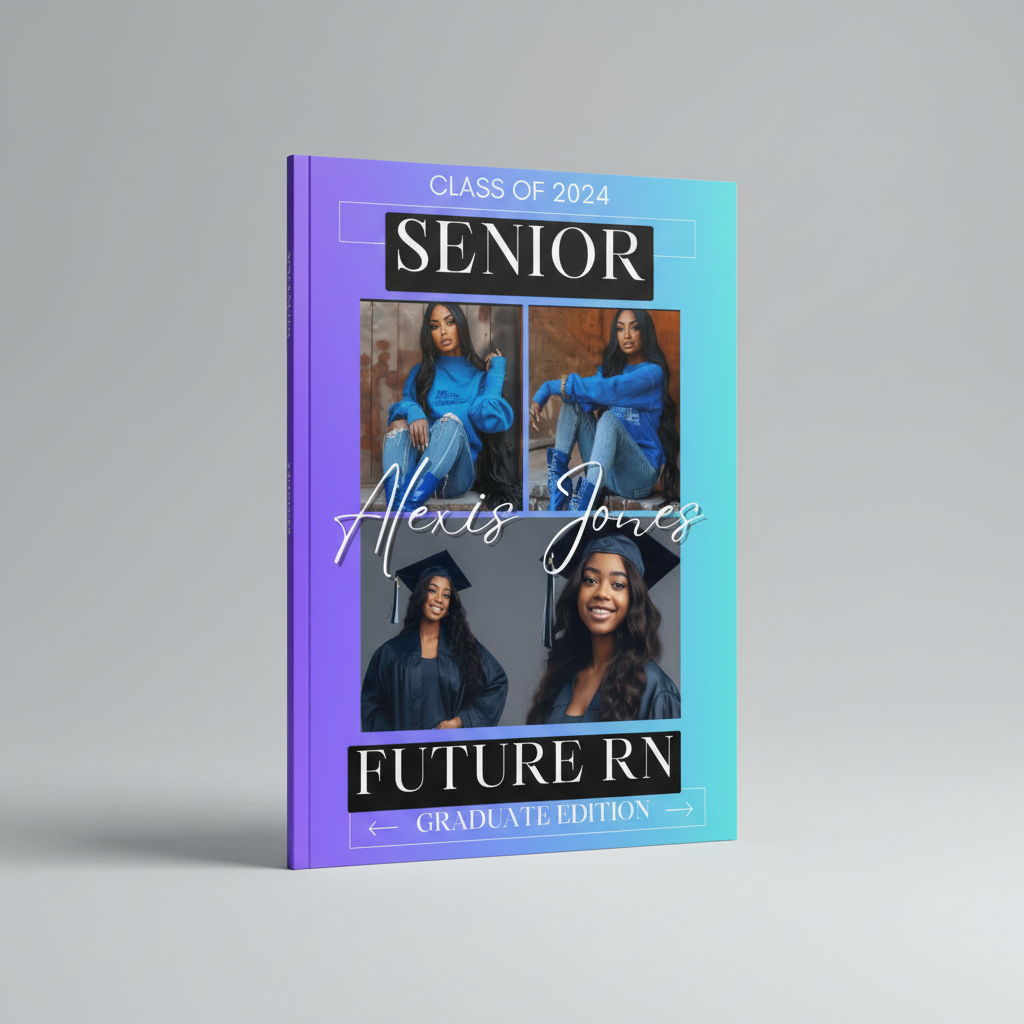 Custom Graduation Magazine Cover Design