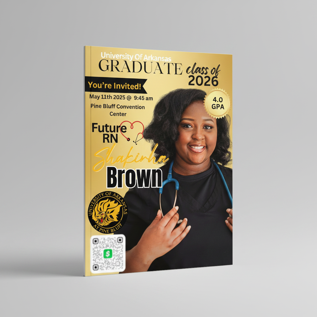 Custom Graduation Magazine Cover Design