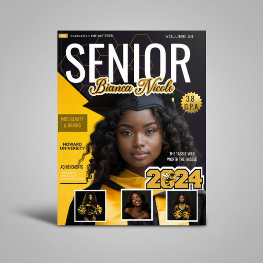Custom Graduation Magazine Cover Design